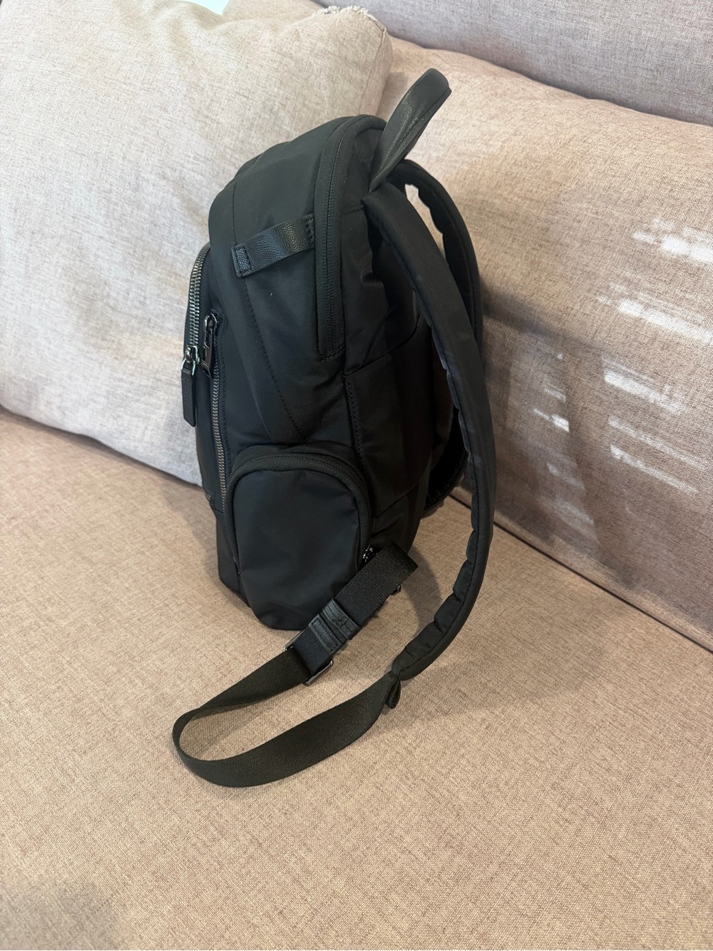 Tumi Celina (Medium) Black Nylon Travel Backpack with Gunmetal Hardware - Picture 9 of 12